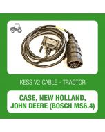 Kessv2 Case - New Holland - John Deere 9Pin OBD cable for Bosch MS6.4 ECU - 144300K226 - t