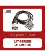 Alientech KessV2 CAT and Perkins J1939 STD 9 pin round diagnostic connector cable - t