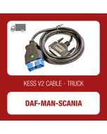 Kessv2 DAF-MAN-SCANIA 38Pin OBD cable - 144300K208 - t