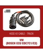 VW Truck 9 pin diagnostic connector cable for Bosch ECU EDC7C1/C2 - 144300K235 - t