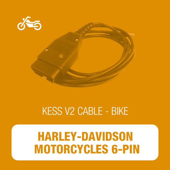 Alientech - KessV2 Harley Davidson 6-pin OBD Connector Cable for ECU (144300K257)