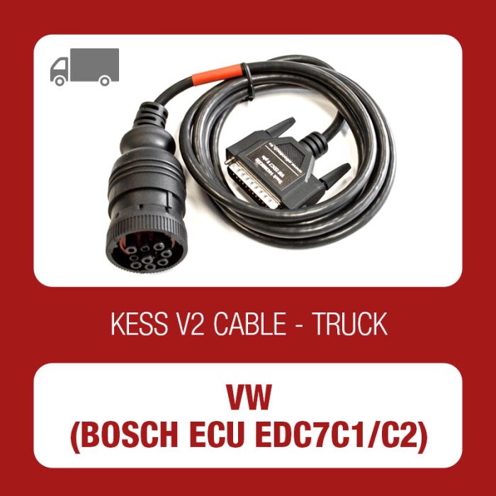 VW Truck 9 pin diagnostic connector cable for Bosch ECU EDC7C1/C2 - 144300K235 - t
