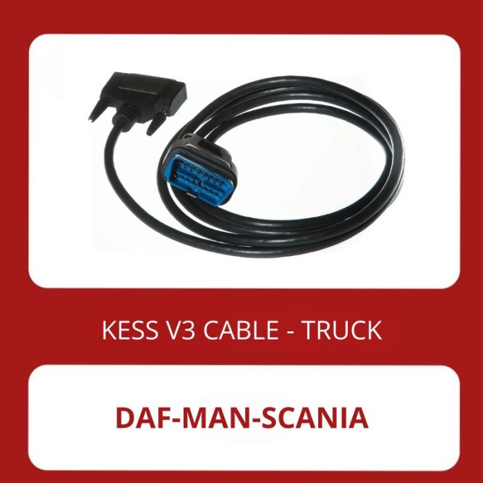 KESS3 DAF, MAN, Scania 16 pin diagnostic connector cable 