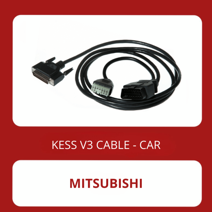KESSv3 Mitsubishi double diagnostic connector cable 