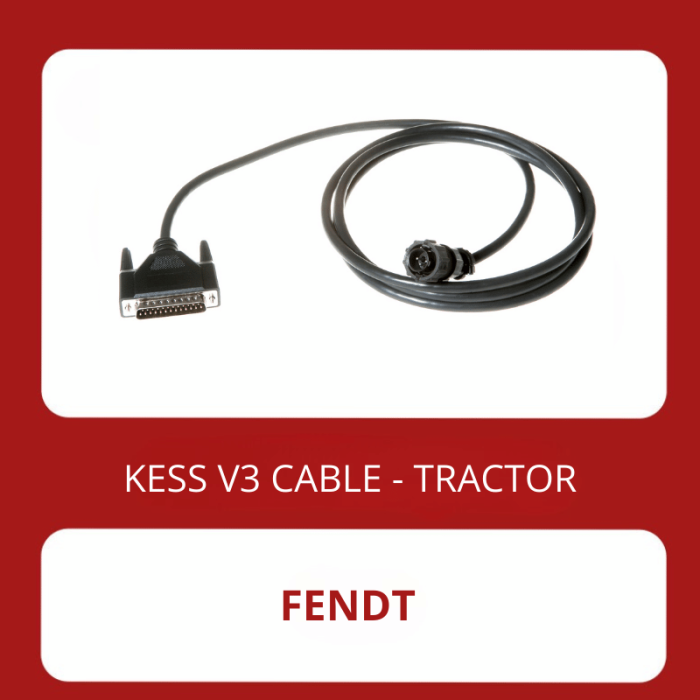 KESSv3 Fendt 4 pin K-LINE diagnostic connector cable 