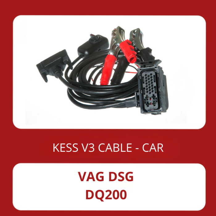 KessV3 OBD to DSG DQ200 ECU programming cable