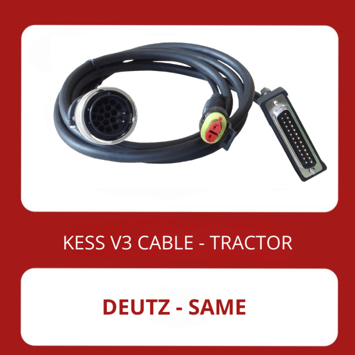 KESSv3 Deutz-Same 19 pin diagnostic connector cable 