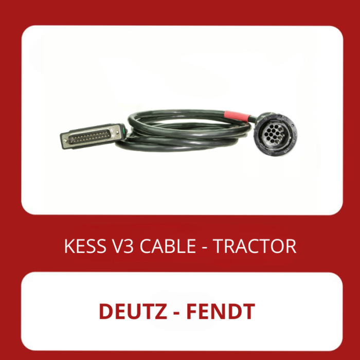 KESSv3 Deutz-Fendt 14 pin diagnostic connector cable