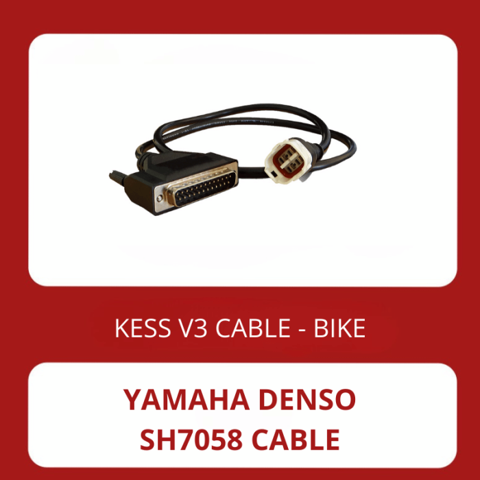 KESS3 Yamaha OBD connector cable for Denso SH7058 ECU
