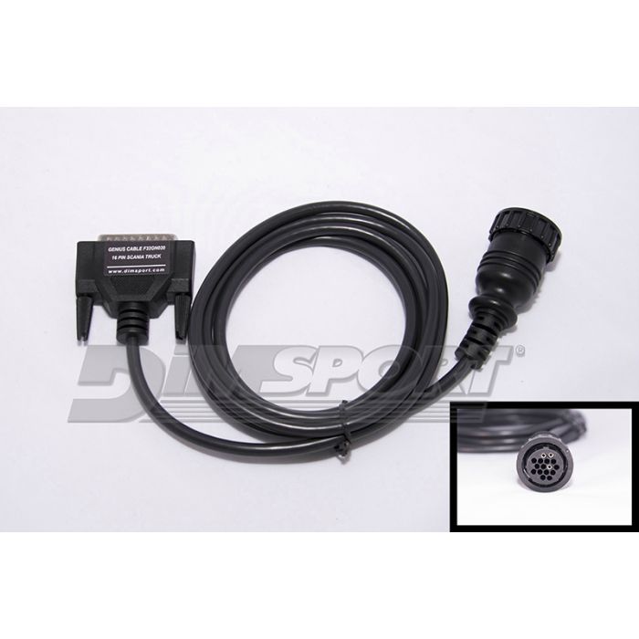 Dimsport - New Genius 16 pin Diagnostic Connector for Scania Truck (F32GN020)