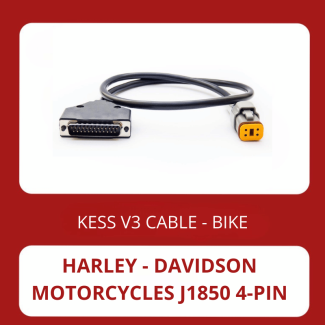 Alientech - KessV2 Harley Davidson J1850 4-pin OBD Connector Cable for ECU (144300K256)