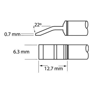Metcal - PTTC-704 Precision Tweezers Blade Tip (PTTC-704)-1