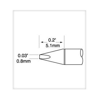 Metcal - UFTC-7CH08 UltraFine Soldering Cartridge (UFTC-7CH08)-1